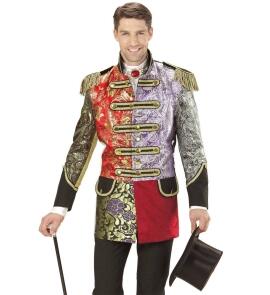 Karneval Herren Kostüm Mantel Jacket Jaquard Patchwork