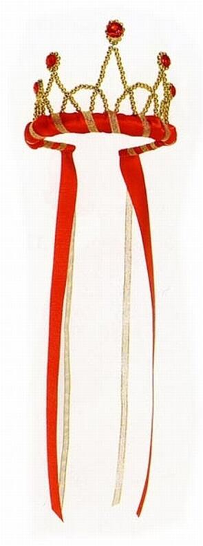 Great Pretenders Kinder Bänder Diadem rot-gold