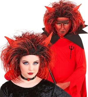 Halloween Karneval Kinder Perücke Teufel