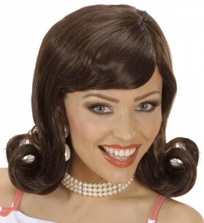 Karneval Damen Perücke 50er Flip