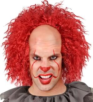 Karneval Halloween Herren Perücke Glatze Killer Clown