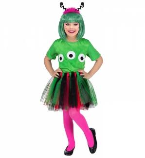 Karneval Halloween Mädchen Kostüm Set Alien