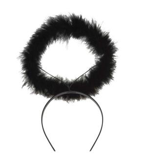 Karneval Halloween Halo Heiligenschein schwarz