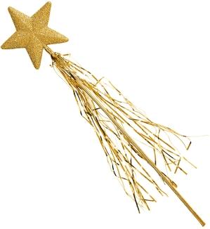 Karneval Zauberstab Gold