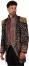 Thetru Karneval Herren Kost&uuml;m Jacke Frack Sequin Party