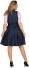 Thetru Oktoberfest Damen Dirndl Lia blau hinten