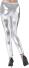 Widmann Karneval Damen Leggings silber