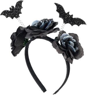 Souza Halloween Karneval Mädchen Diadem Fledermäuse schwarz