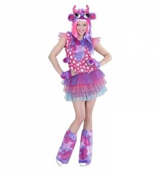 Karneval Damen Kostüm Monster Girl pink