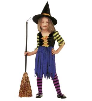 Karneval Halloween Mädchen Kostüm Kleine Hexe