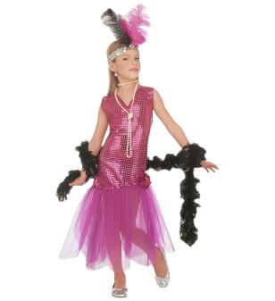 Karneval Mädchen Kostüm Charleston Paillettenkleid Brigitte