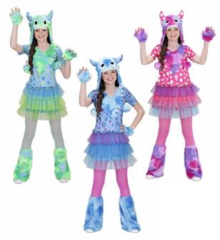 Karneval Mädchen Kostüm Space Monster Größe 110