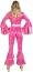 Karneval Damen Kost&uuml;m 70er Disco Jumpsuit pink
