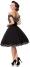 Belsira Retrokleid schulterfrei mit Tellerrock
