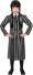 Karneval Halloween Mädchen Kostüm Dark Girl gestreift