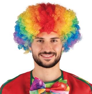 Karneval Perücke Regenbogen