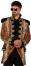 Thetru Karneval Herren Kost&uuml;m Jacke Frack Panther King Leo