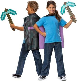 Karneval Halloween Kinder Verkleidungs-Set Minecraft Pickaxt