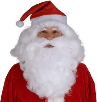 Weihnachtsmann Perücke und Bart