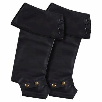 Thetru Karneval Halloween Stiefelstulpen Luxus schwarz