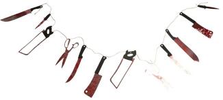 Halloween Girlande Bloody Weapon