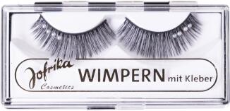 Jofrika Karneval Halloween Wimpern mit Perlen