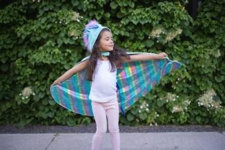 Great Pretenders Karneval Wende Cape Drache Einhorn