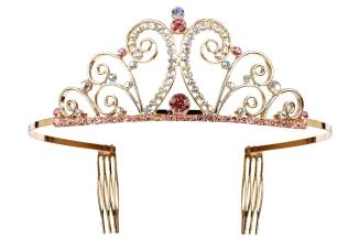 Souza Karneval Kinder Diadem Metall Chapira gold