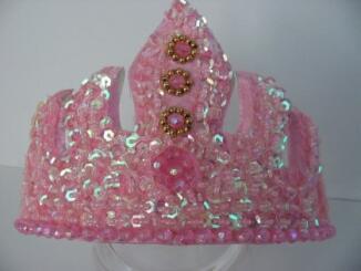 Mädchen Diadem paillettenbesetzt