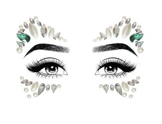 Leg Avenue Karneval Face Jewels Sticker Arista