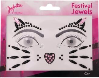 Karneval Festival Gesicht Sticker Katze