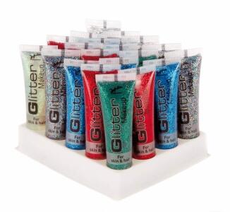 Jofrika Karneval Glitter Make-Up Farbwahl