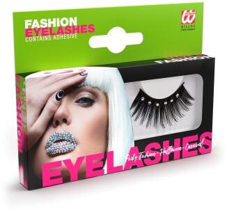 Widmann Karneval Wimpern mit Strass
