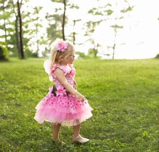 Karneval Mädchen Kostüm Rosa Fee