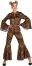 Thetru Karneval Damen Kost&uuml;m Jumpsuit 80er Roar Leo