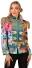 Thetru Karneval Damen Kostüm Jacke Color Queen Flowers
