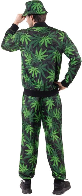 Karneval Herren Kostüm Jogging Anzug Hanf