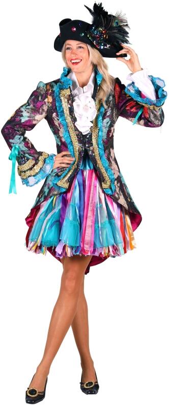 Thetru Karneval Damen Kostüm Jacke Global Paint