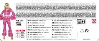 Karneval Damen Kost&uuml;m 70er Disco Jumpsuit pink