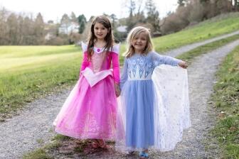 Karneval M&auml;dchen Kost&uuml;m Prinzessin Dornr&ouml;schen rosa