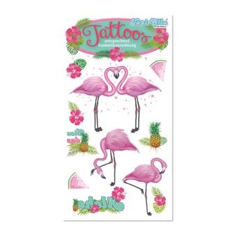 Karneval Tattoo Pink Flamingo