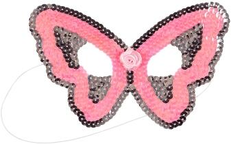 Souza Karneval Kinder Maske Schmetterling rosa