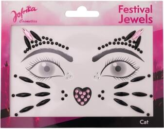Karneval Festival Gesicht Sticker Katze