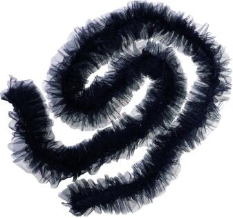 PartyxPeople Karneval Tüll-Boa schwarz