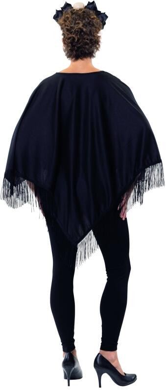 Karneval Halloween Damen Kostüm La Catrina Poncho