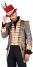 Thetru Karneval Herren Kostüm Jacke Frack aus Goldbrokat