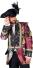 Thetru Karneval Herren Kostüm Jacke Frack Global Paint