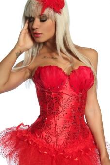 Damen Corsage Burlesque