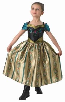 Karneval Mädchen Kostüm Eiskönigin Krönung Anna