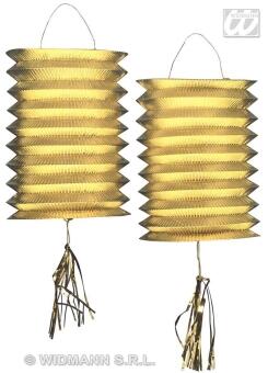 Lampion Zug-Laterne metallic Farbwahl
